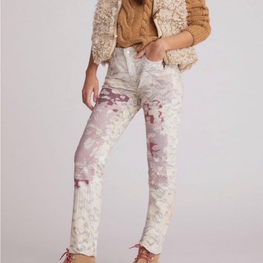 Pilcro-Anthropologie slim boyfriend patchwork  25